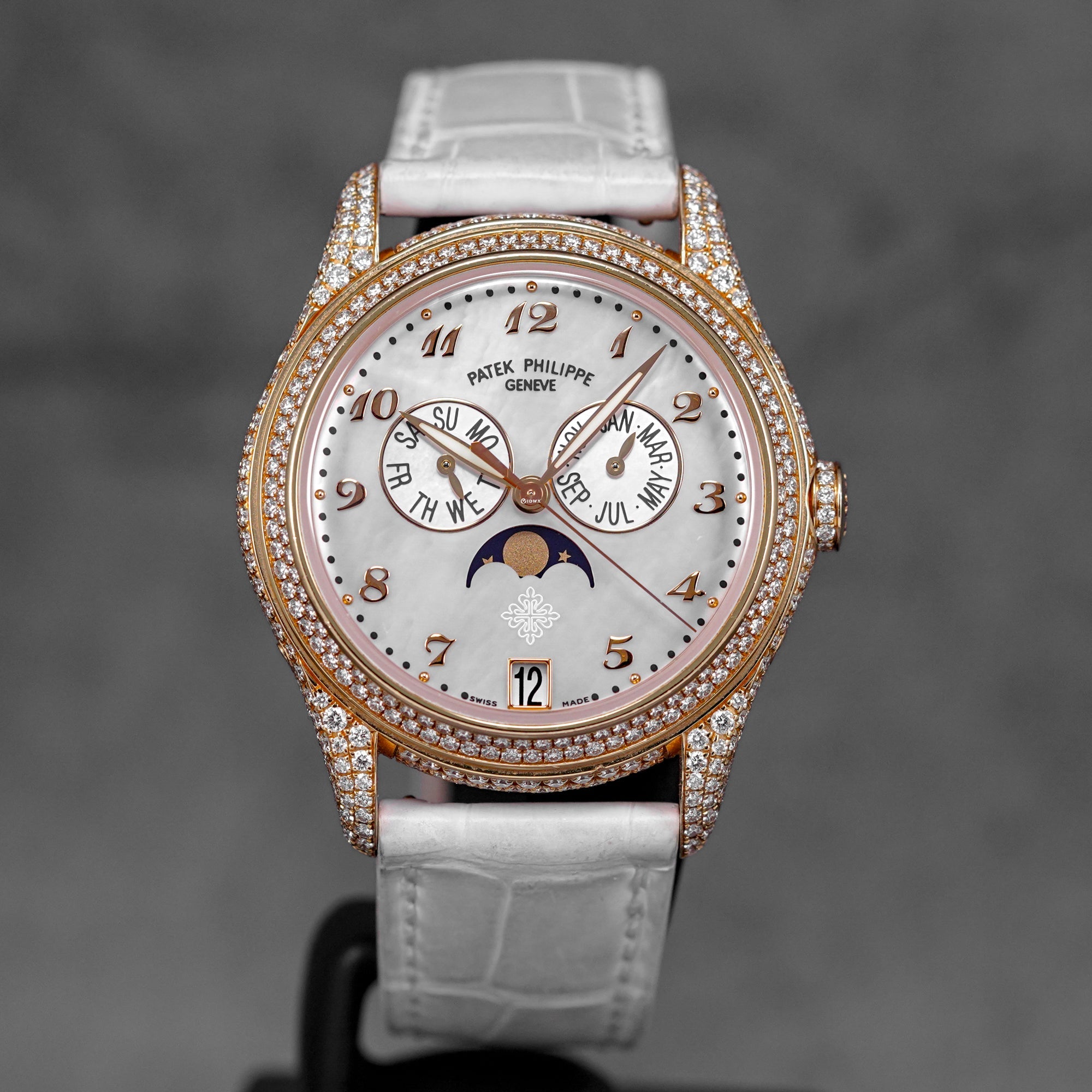 4937r PATEK PHILIPPE COMPLICATIONS 4937R ROSEGOLD DIAMONDS ANNUAL CALENDAR ...